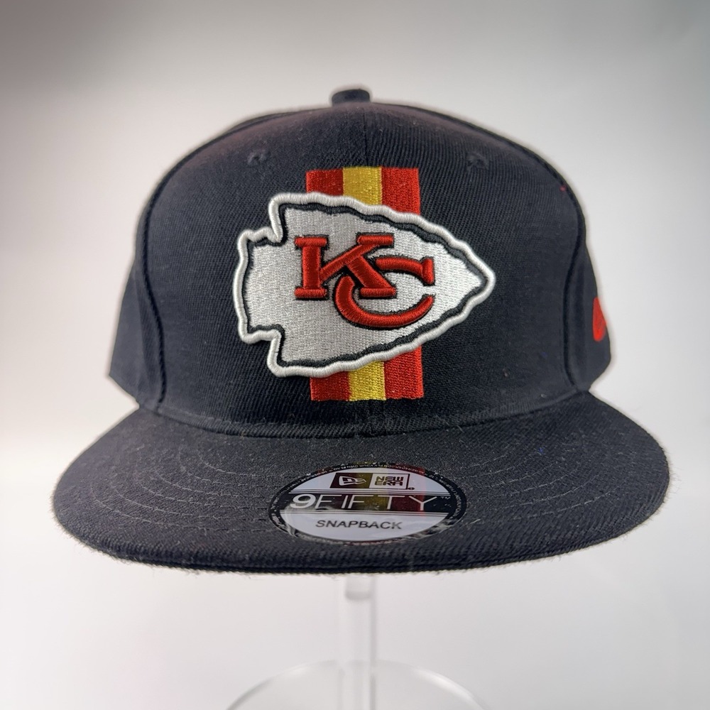 Kansas City Chiefs New Era 9Fifty Snapback Cap NFL 2023 Sideline Black Hat